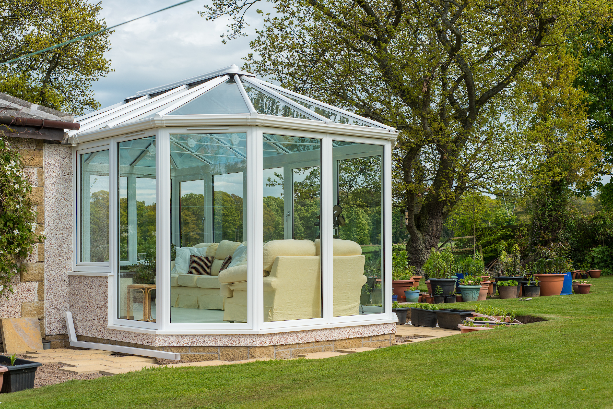 fully glazed conservatory installation