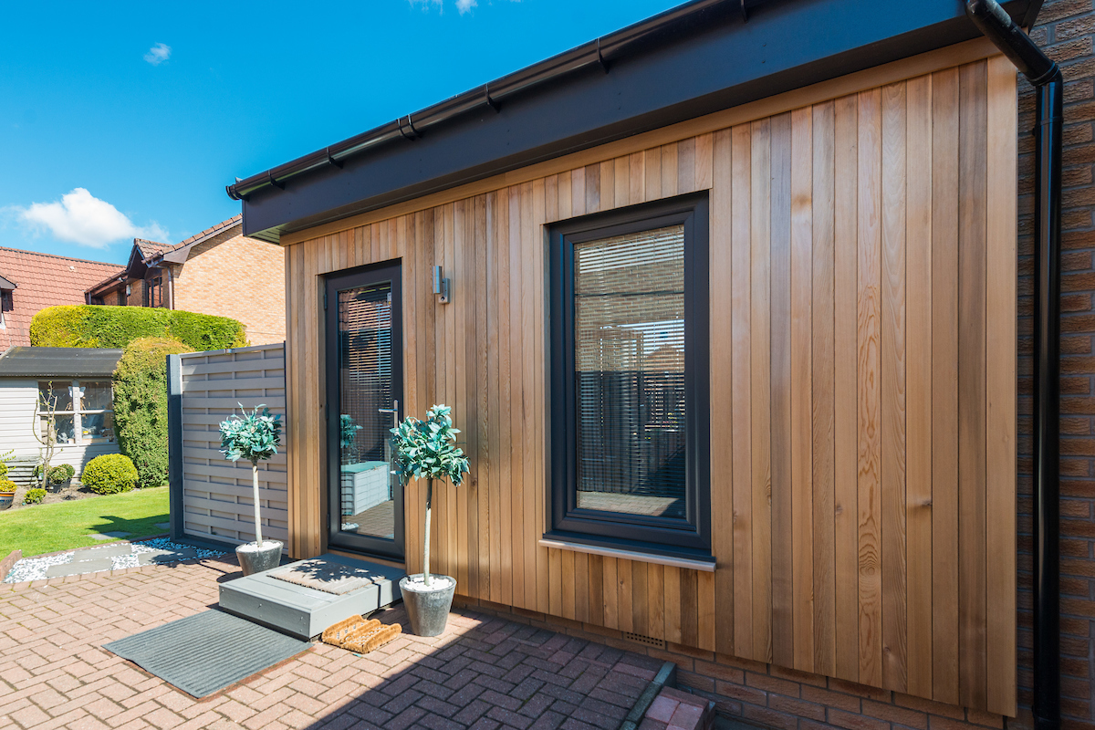 timber external sunroom